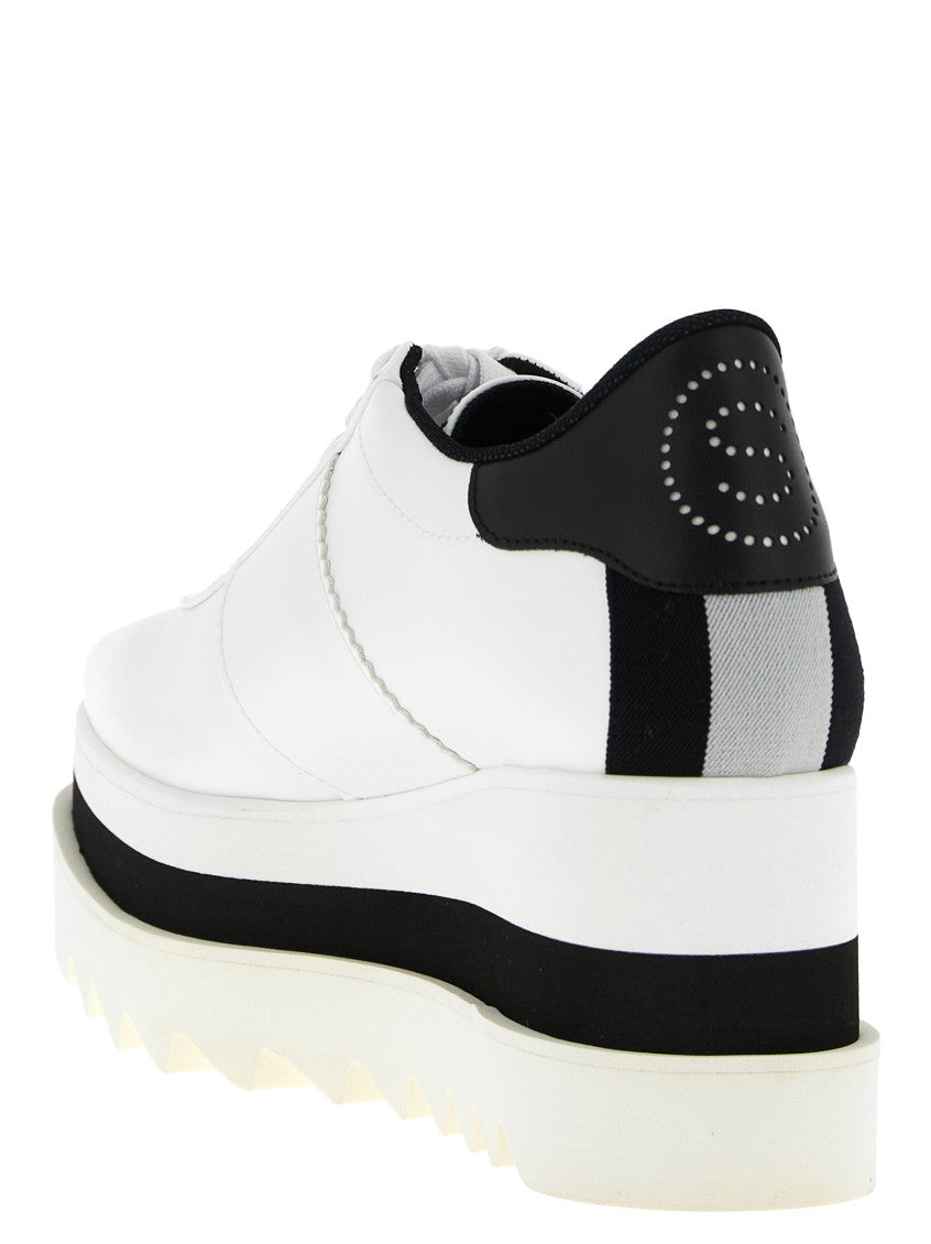 White Lace Up Sneakers 3