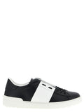 BlackWhite Lace Up Sneakers 1