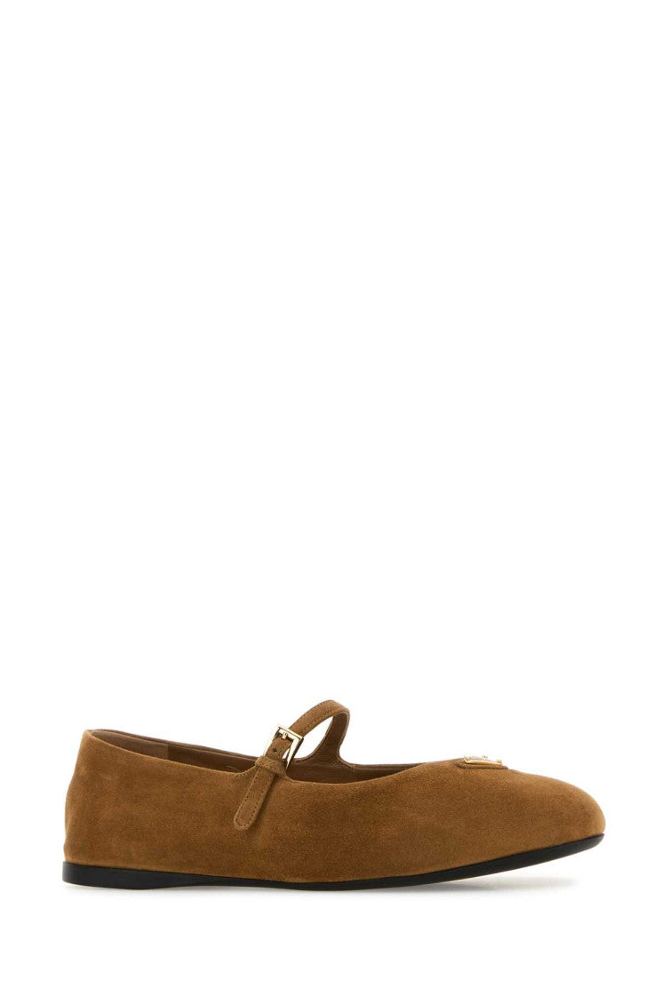 Brown Suede Ballet Flats 2