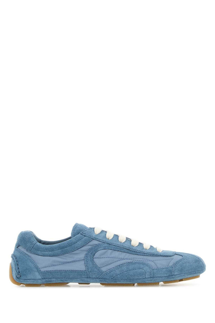 Light Blue Lace Up Sneakers 1