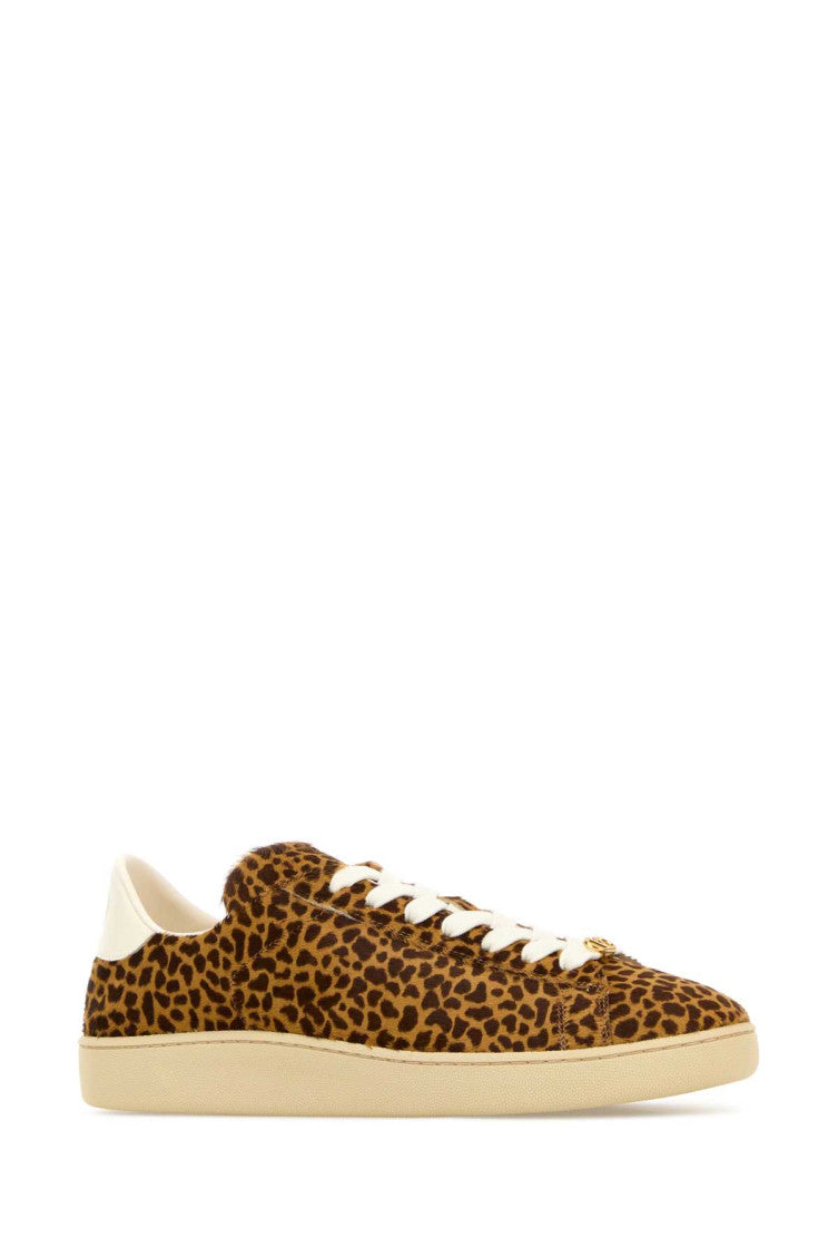 Leopard Print Lace-Up Sneakers 2