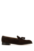 Chocolate Brown Suede Loafers 1