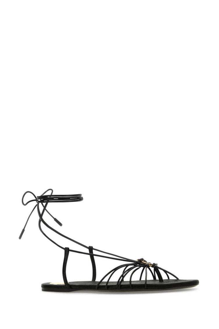 Black Leather Sandals 2