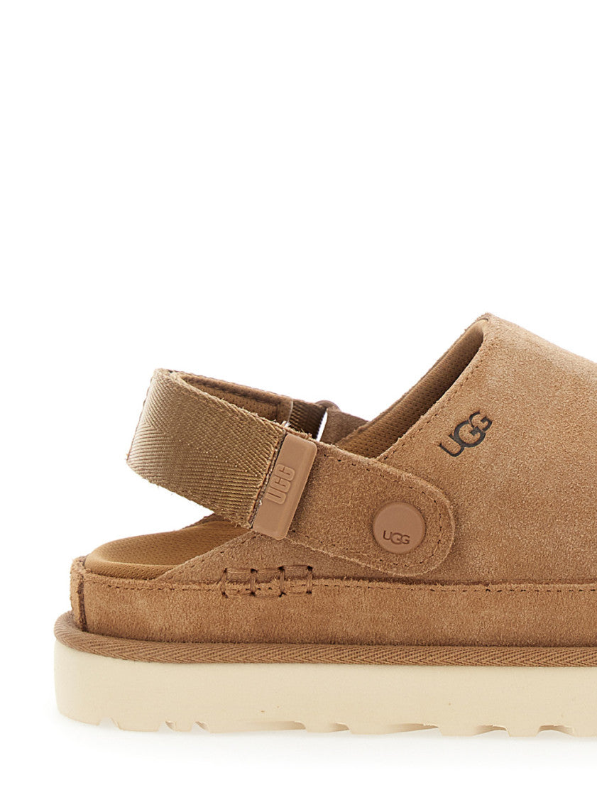 Brown Suede Slides 4