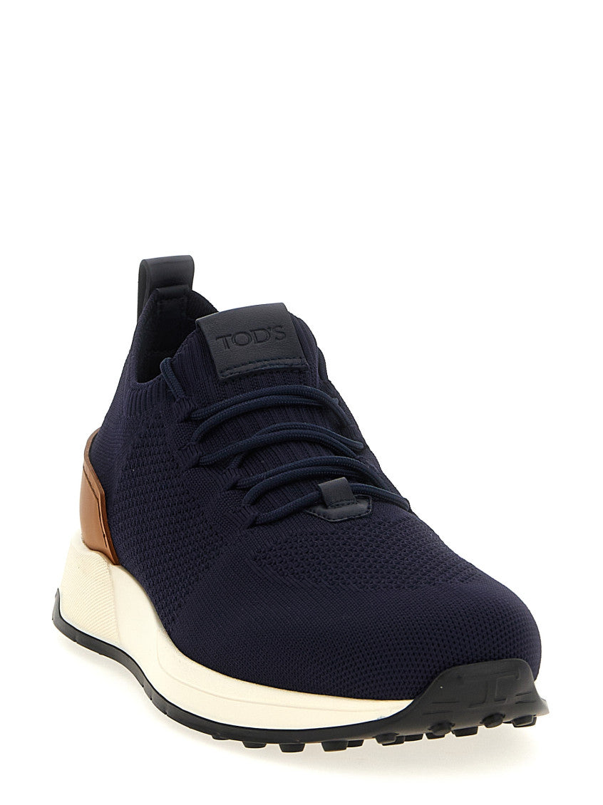Blue Lace Up Sneakers 2