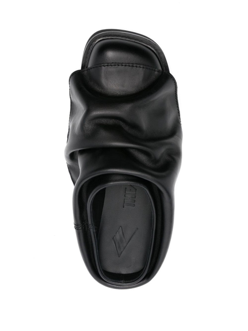 Black Leather Mules 3