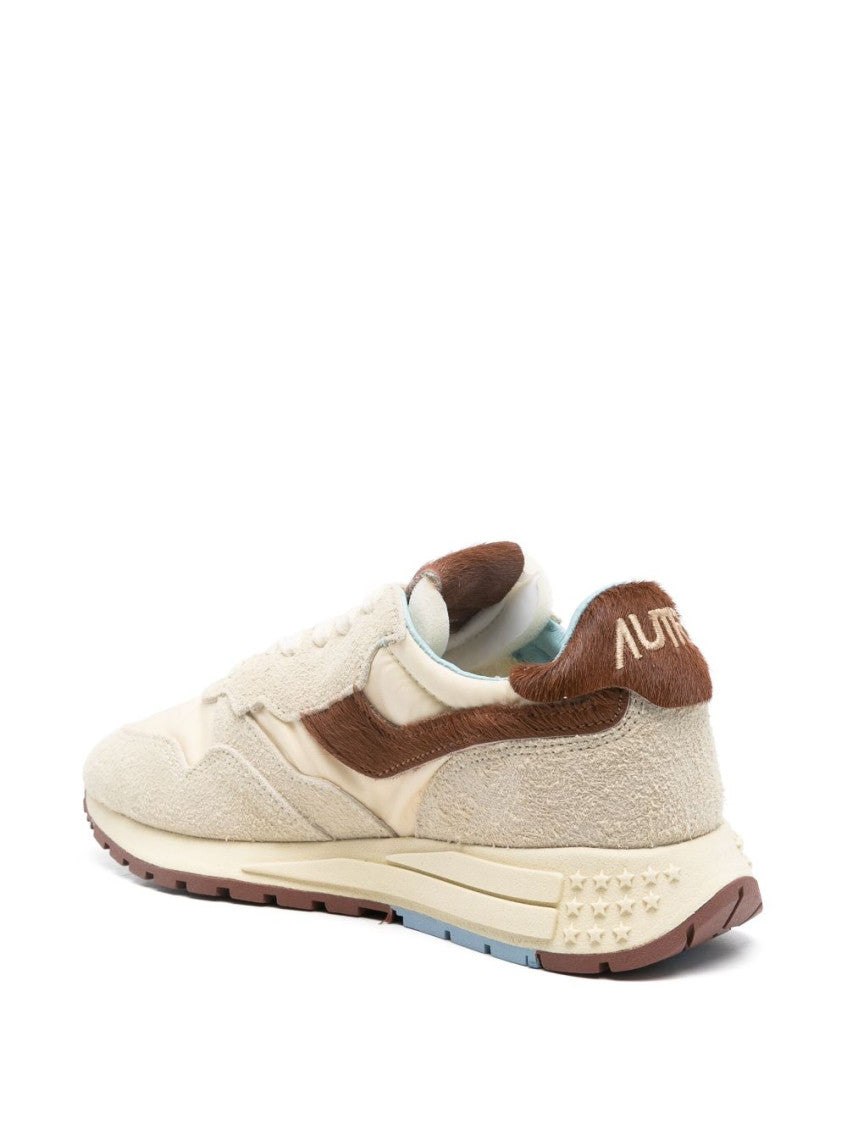 Beige Logo Sneakers 2