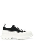 BlackWhite Lace Up Sneakers 1