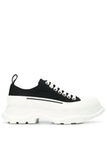 BlackWhite Lace Up Sneakers 1