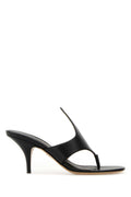 Black Leather Heels 1