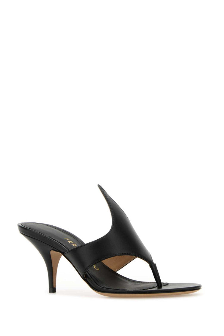 Black Leather Heels 2