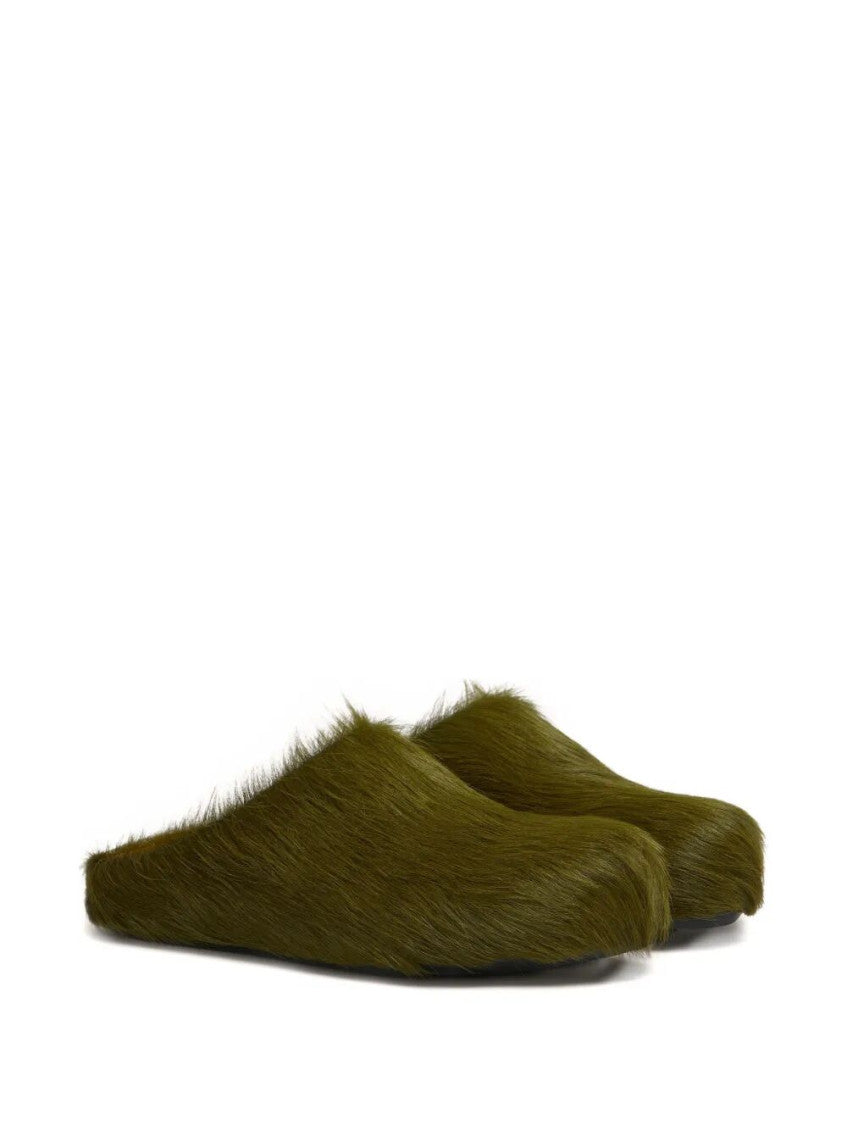 Green Slip On Mules 2