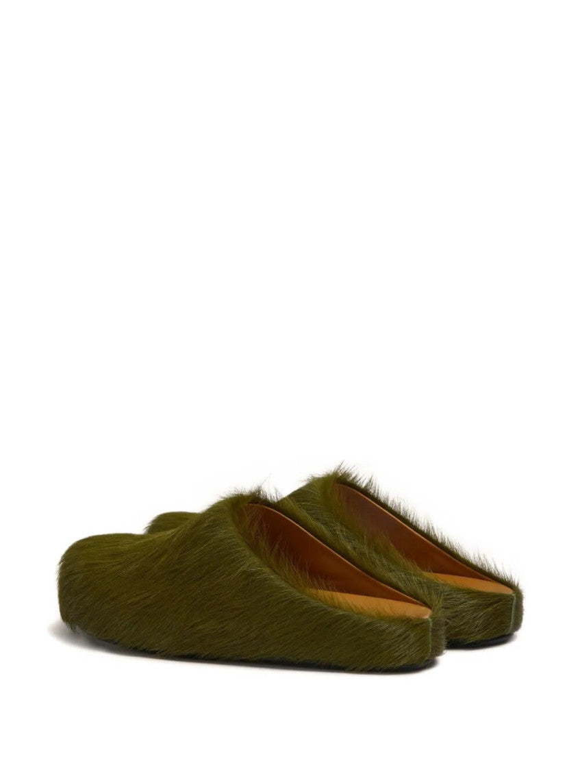 Green Slip On Mules 3