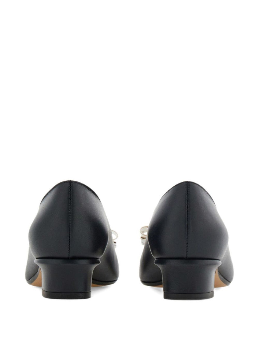 Black Slip On Pumps 3