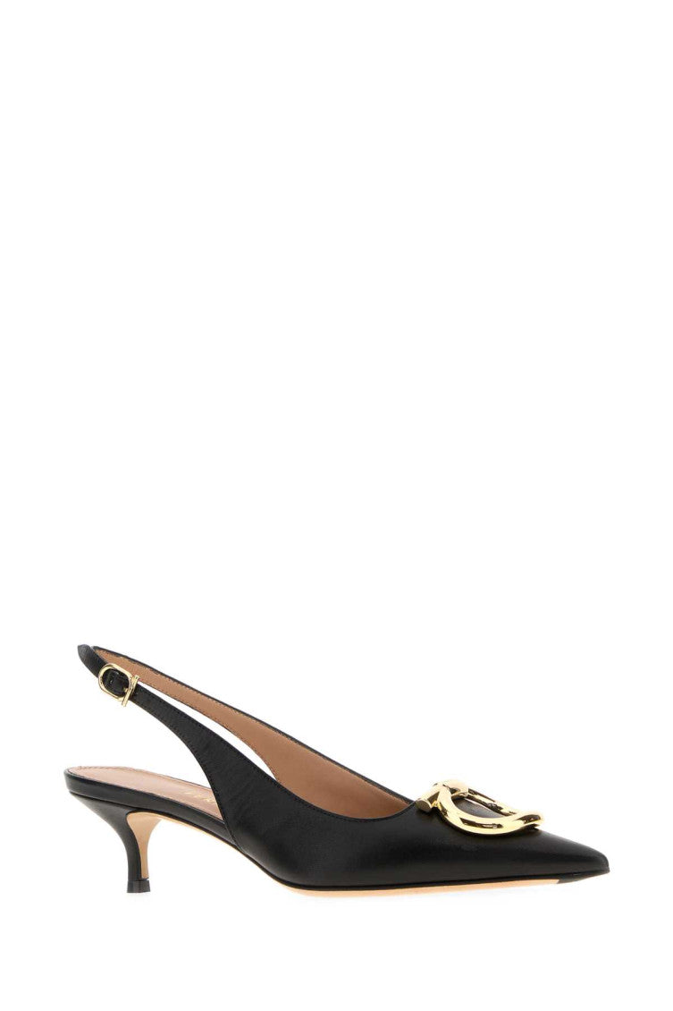 Black Slingback Pumps 2