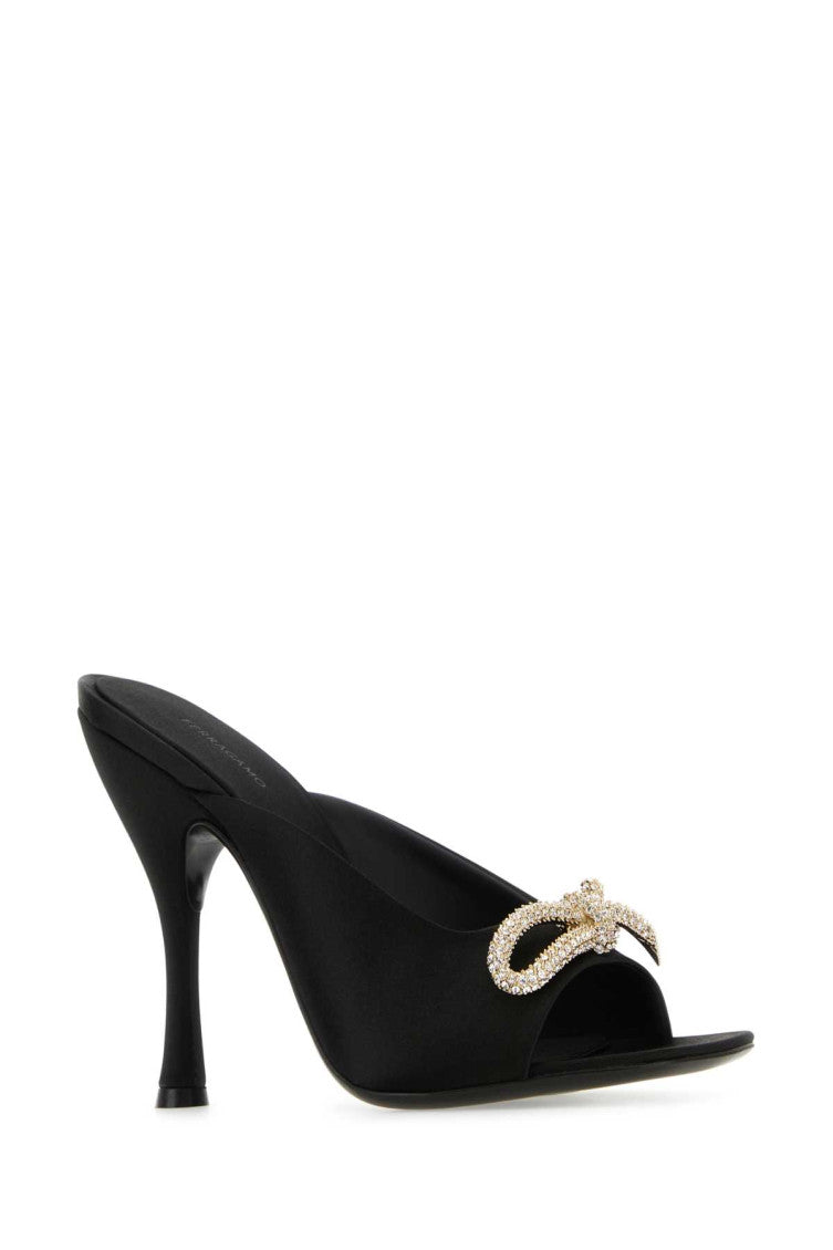 Black Slip On Heels 2