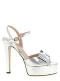 Silver Ankle Strap Heels 1