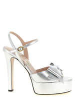 Silver Ankle Strap Heels 1