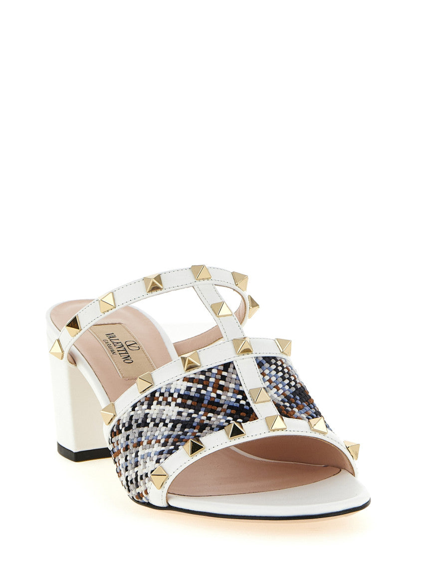 White  Rockstud Heels 2