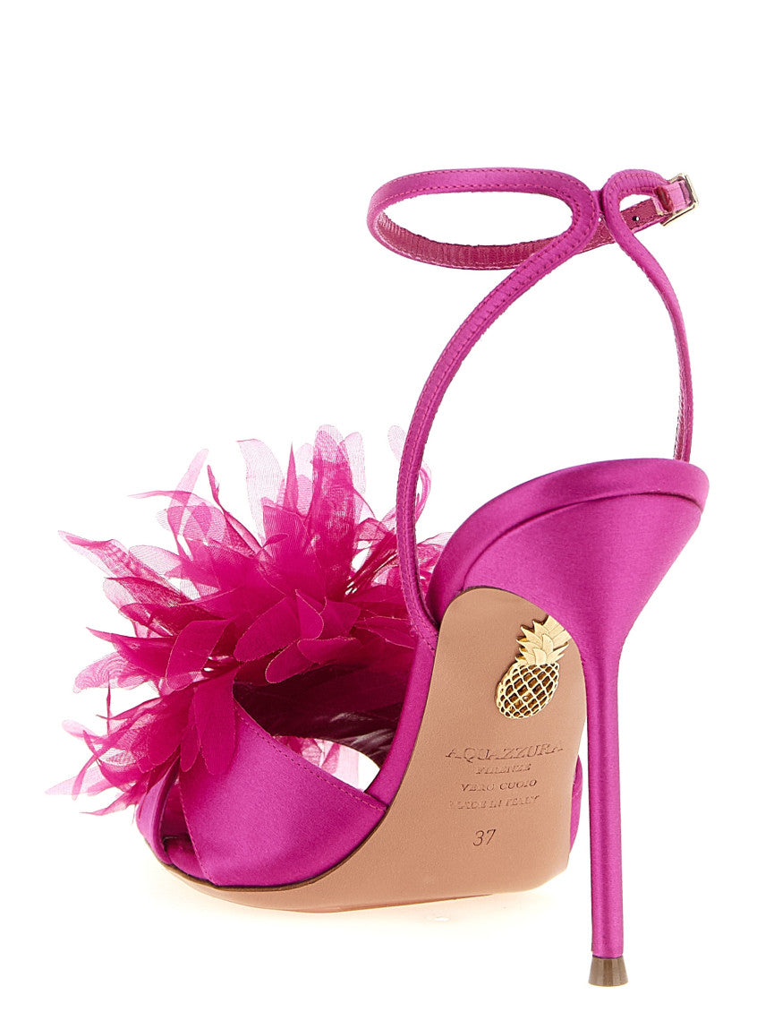 Fuchsia Ankle Strap Heels 3