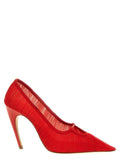 Red Slip On Pumps 1