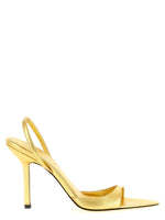 Golden Slingback Heels 1