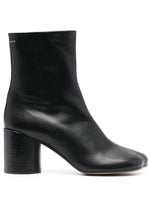Black Solid Ankle Boots 1