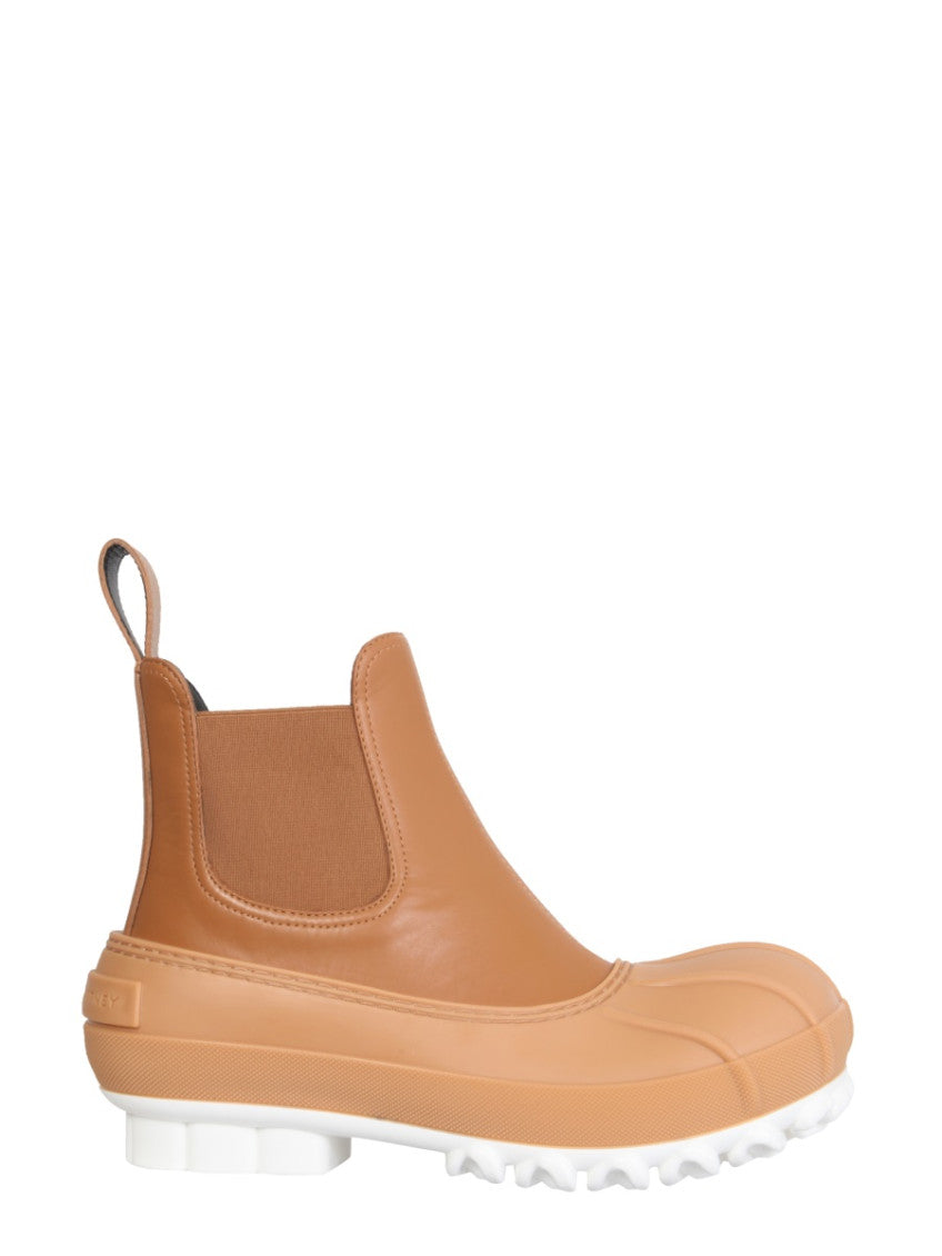 Brown Solid Boots 1