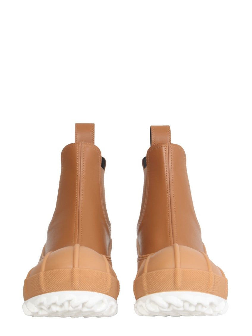 Brown Solid Boots 2