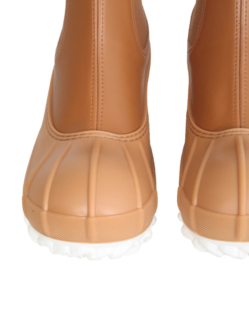 Brown Solid Boots 4