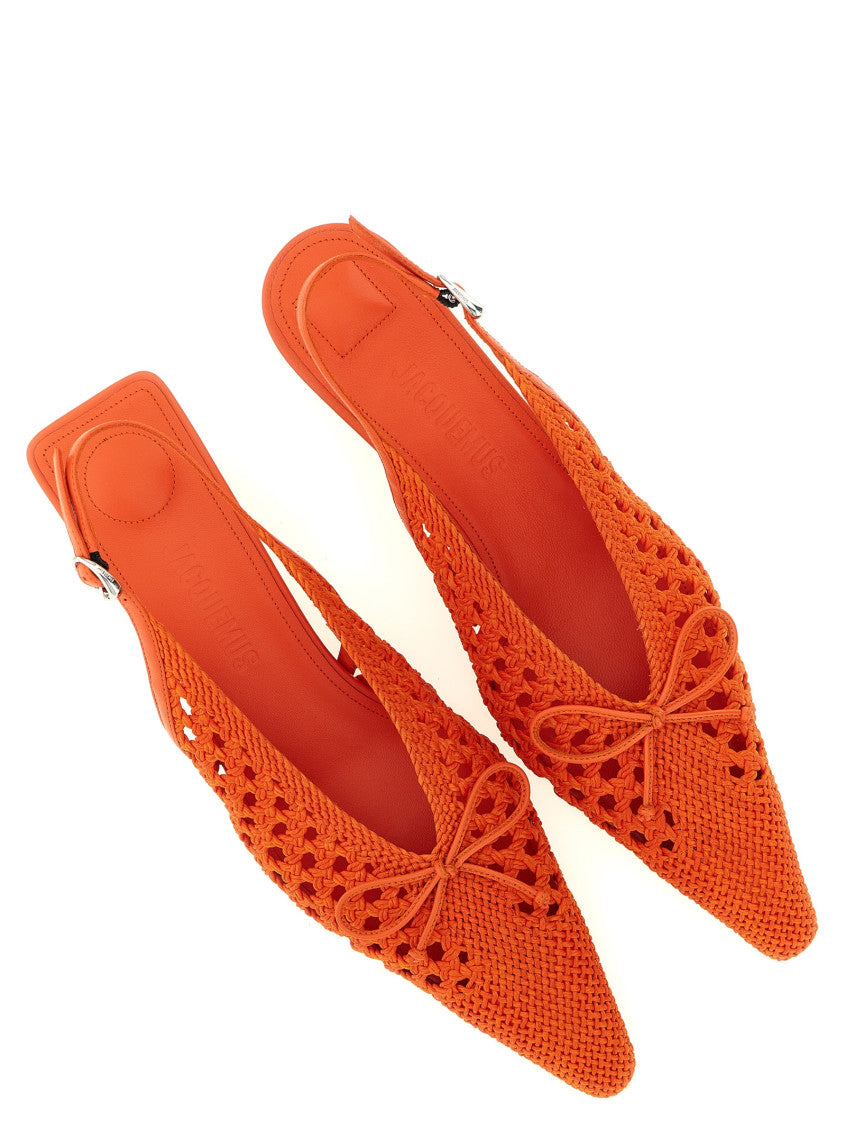 Orange Slingback Pumps 2