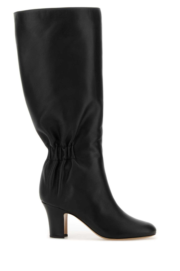 Black Solid Boots 1