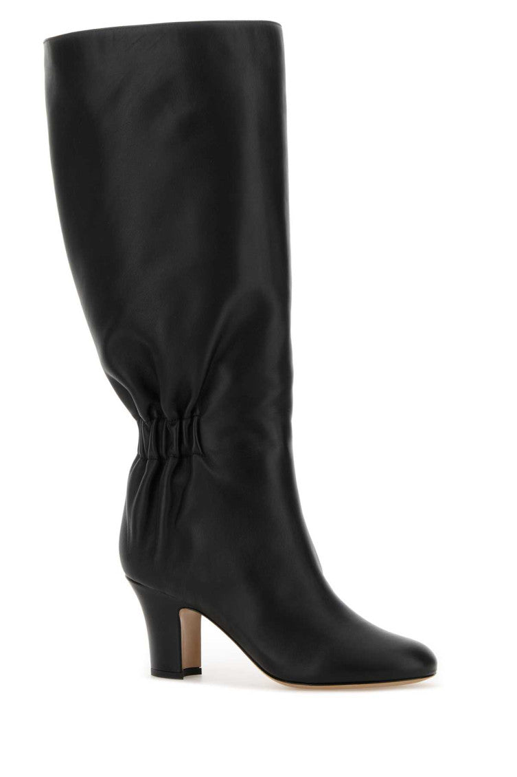 Black Solid Boots 2