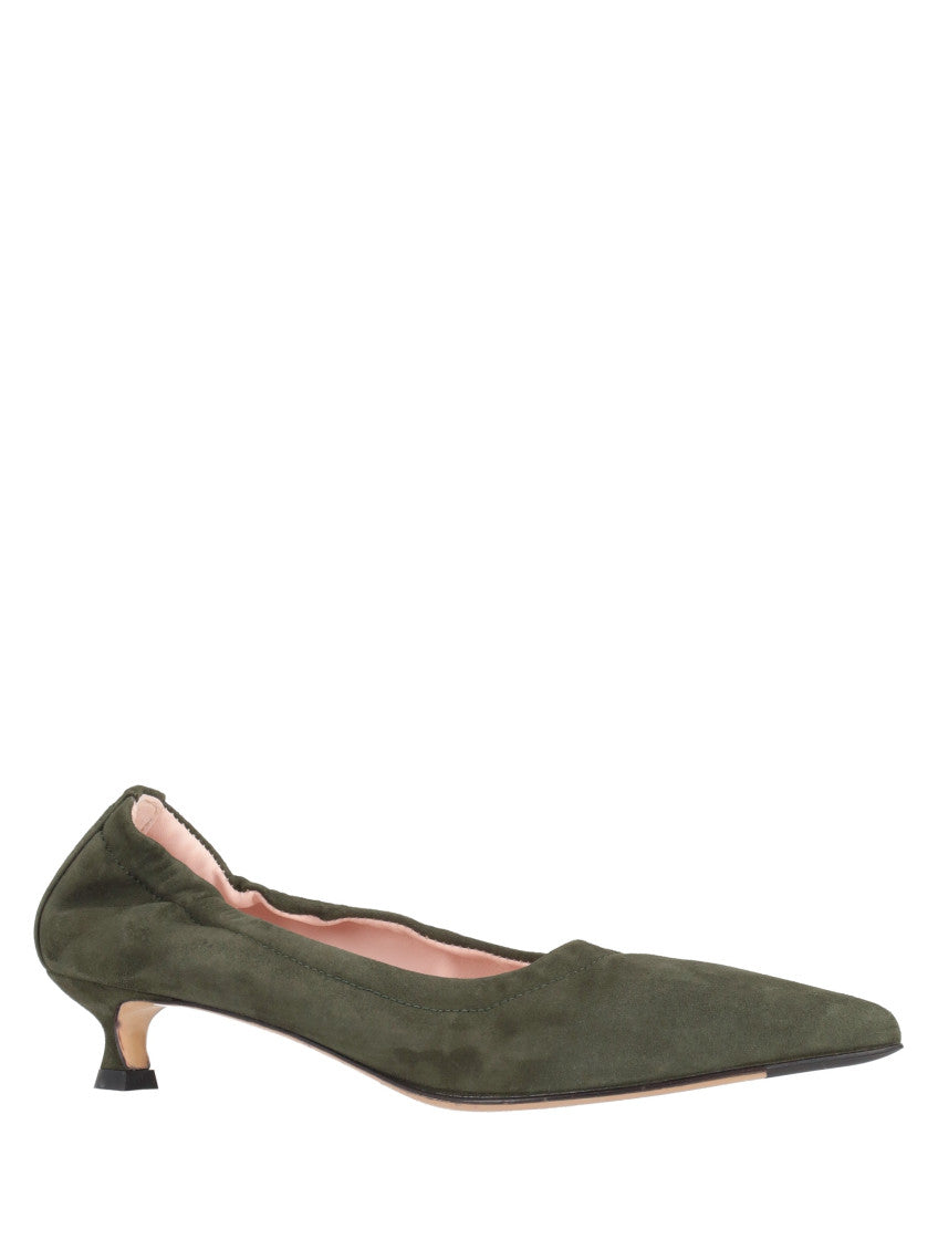Green Slip On Pumps 2