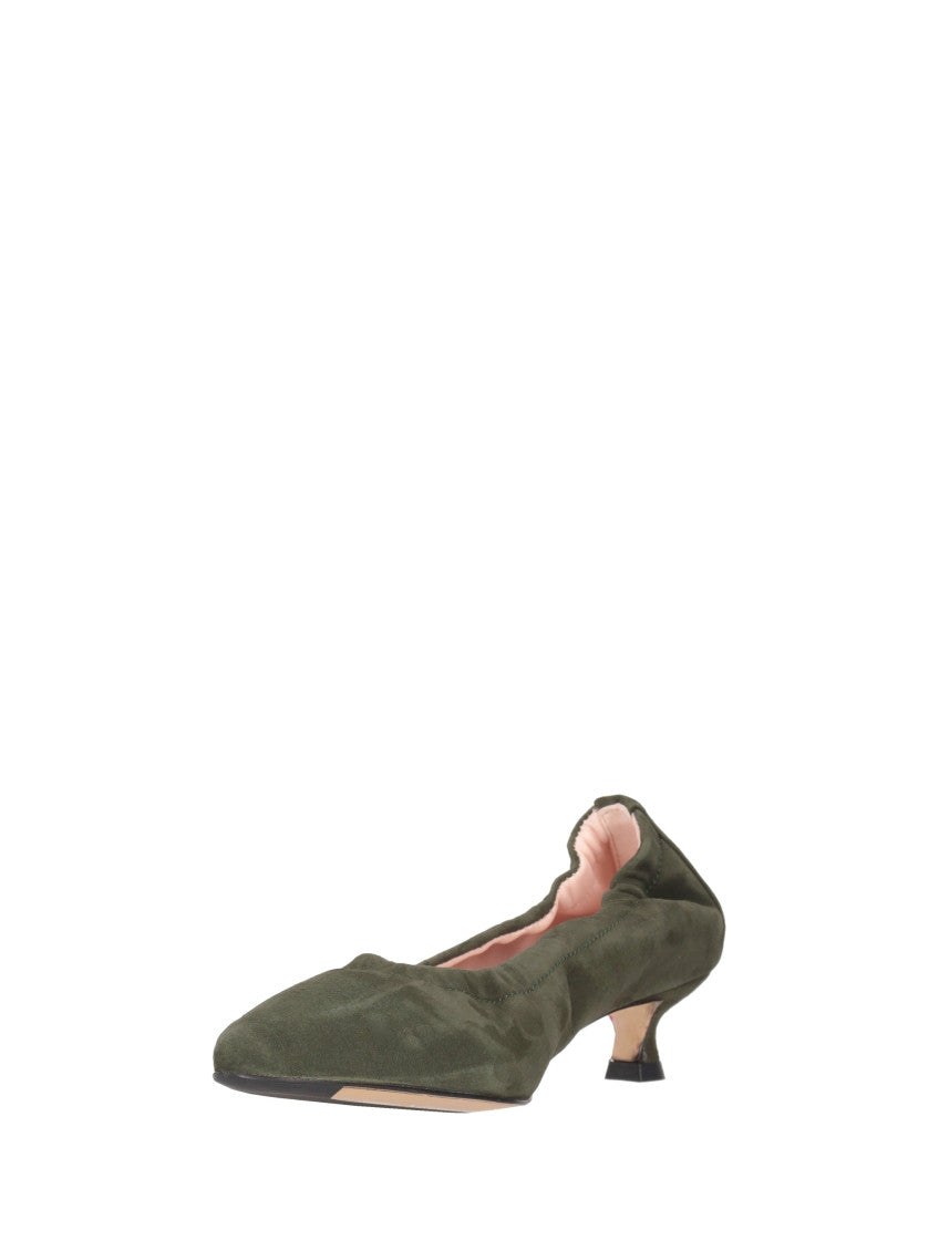 Green Slip On Pumps 3