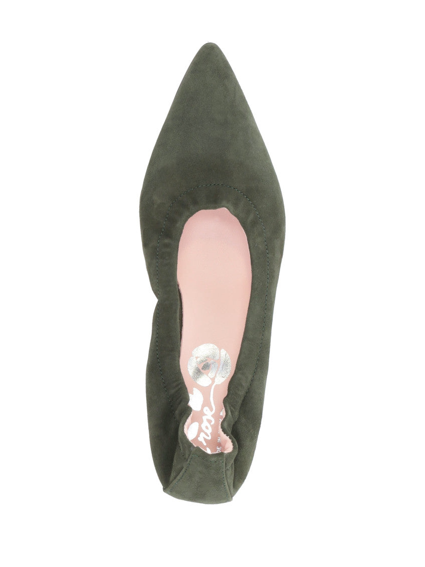 Green Slip On Pumps 4
