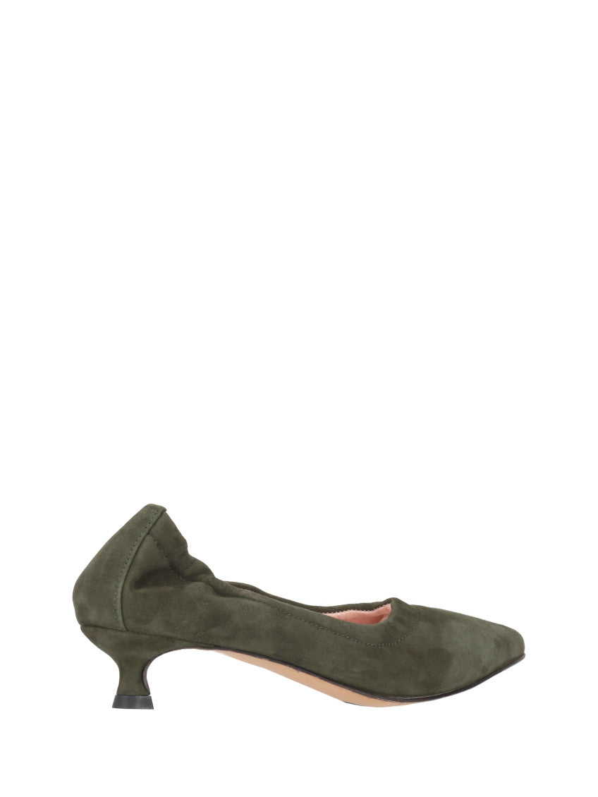 Green Slip On Pumps 5