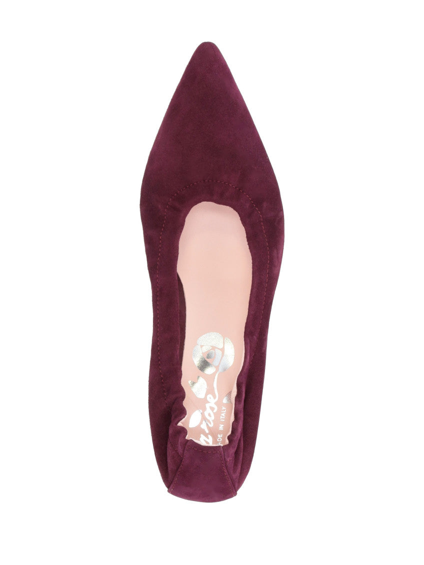 Burgundy Slip On Pumps 4