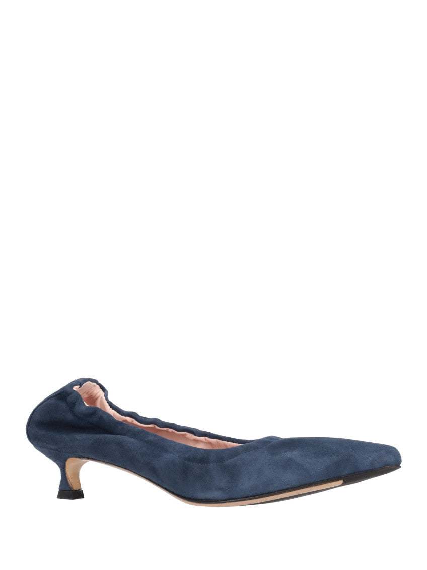 Dark Blue Slip On Pumps 2