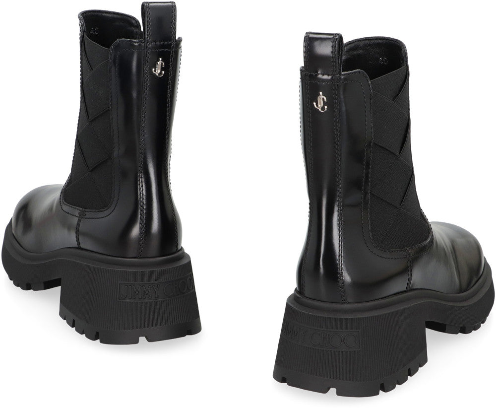 Black Solid Louri Boots 4