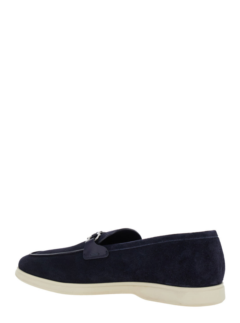 Navy Blue Slip On Loafers 3