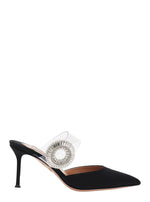 Black Slip On Mules 1