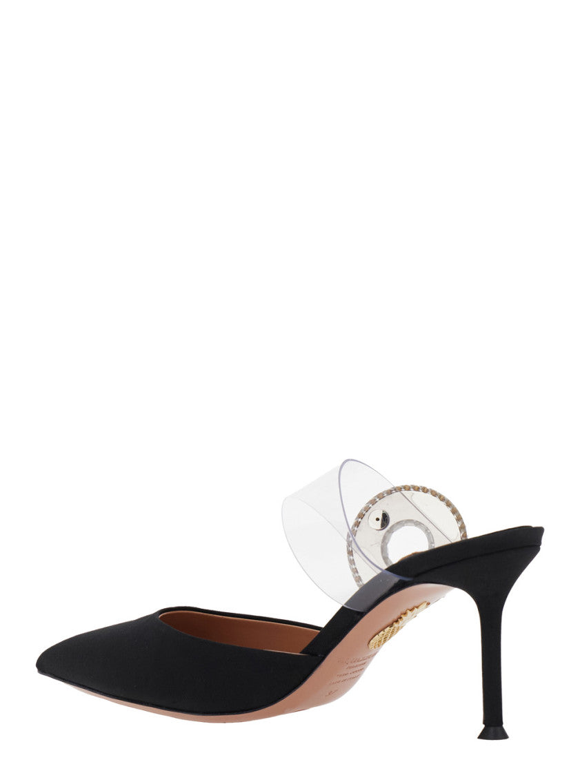 Black Slip On Mules 3