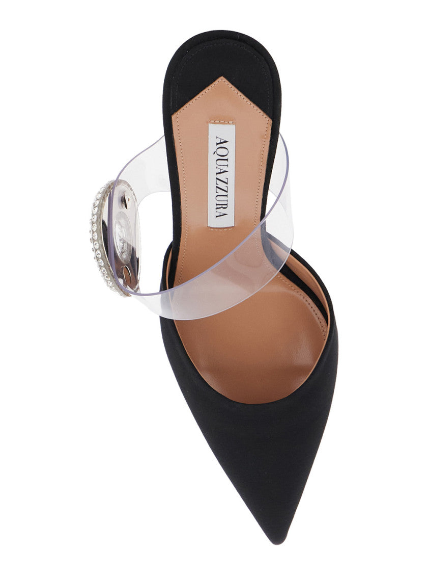 Black Slip On Mules 4