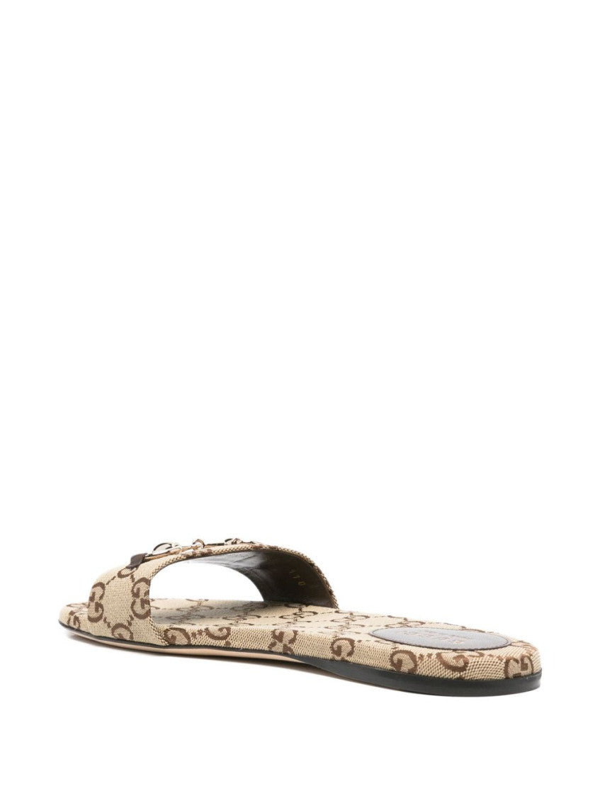 Beige Logo Flats 2