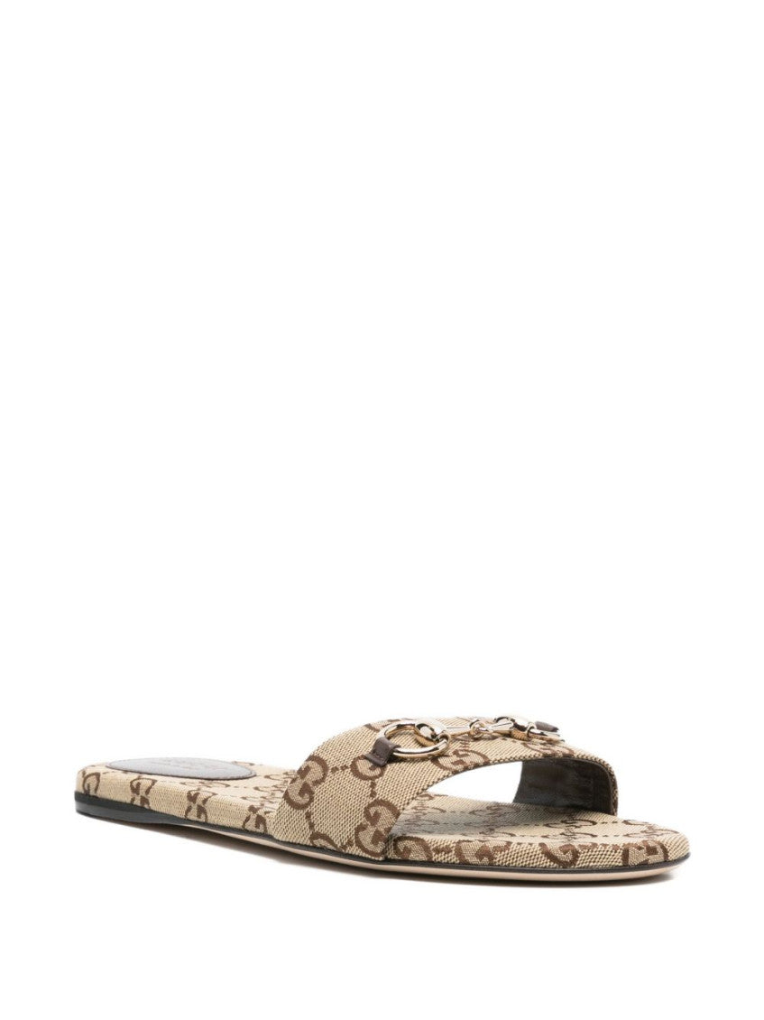 Beige Logo Flats 3