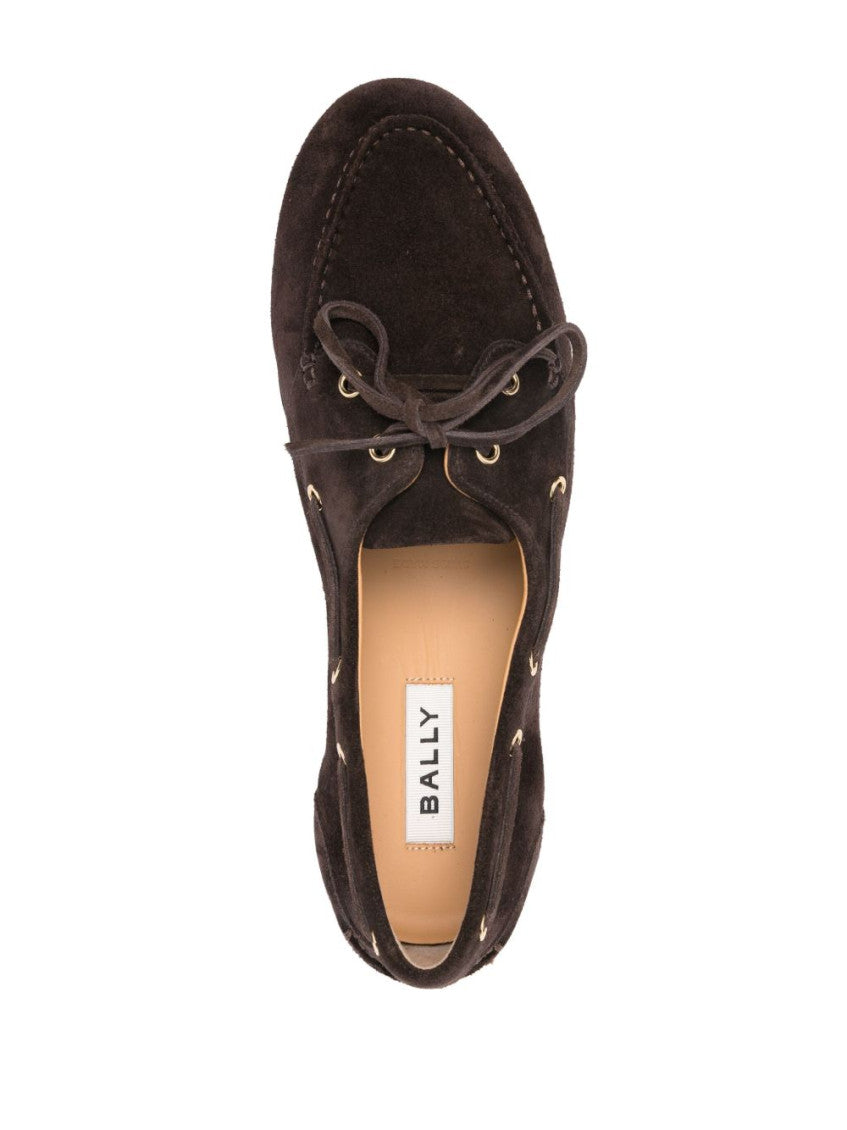 Brown Lace-up Loafers 2