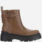 Brown Leather Ankle Boots 1
