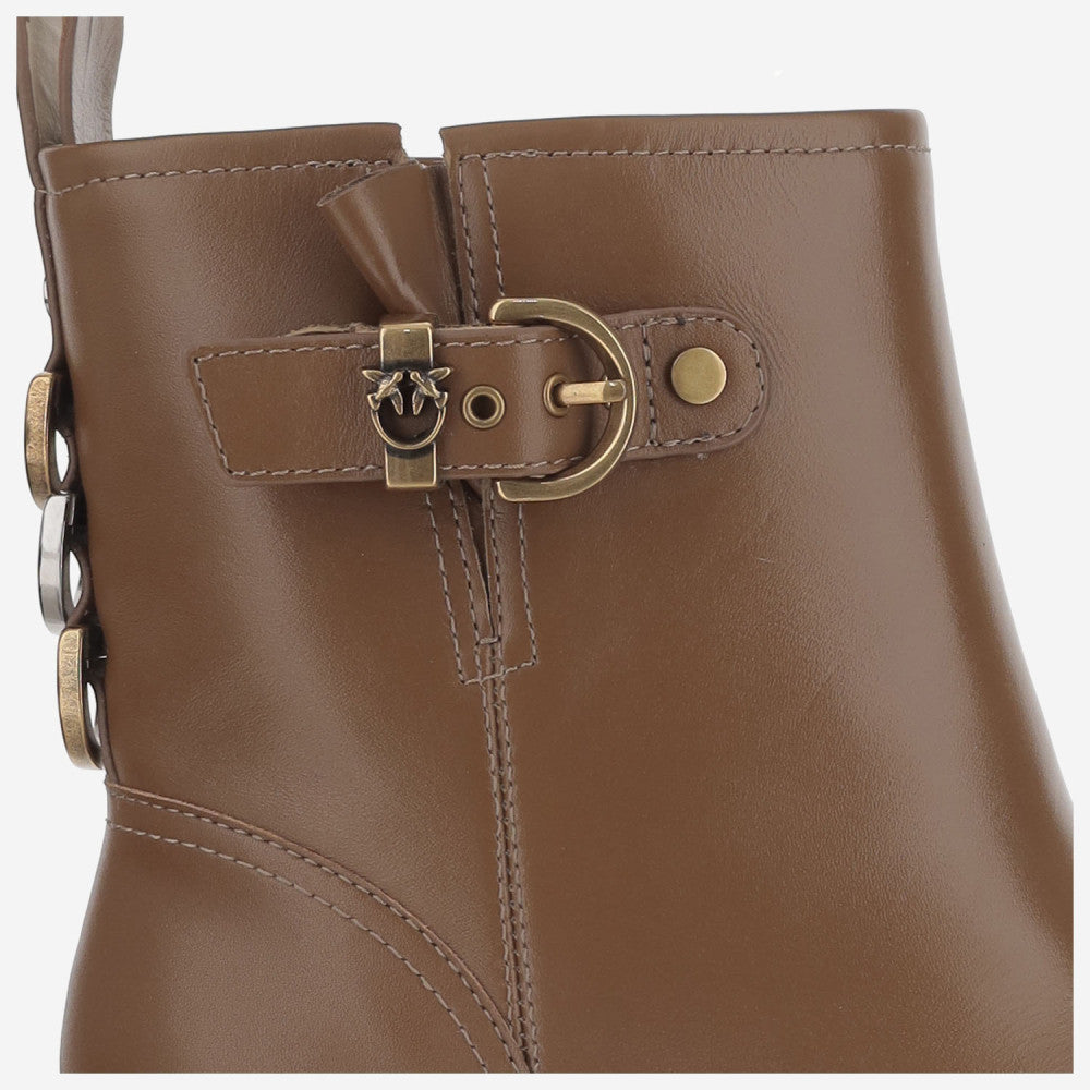 Brown Leather Ankle Boots 4