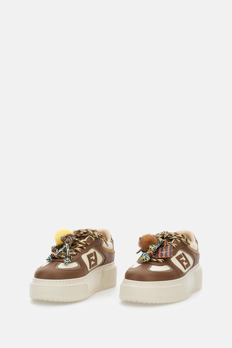Brown Logo Sneakers 2